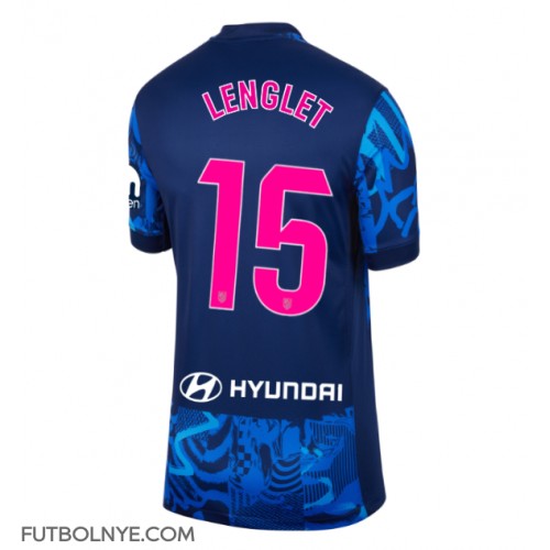 Camiseta Atletico Madrid Clement Lenglet #15 Tercera Equipación para mujer 2024-25 manga corta